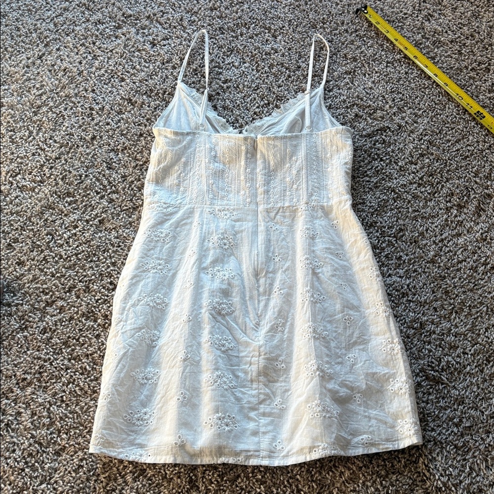 White Fox Boutique White Eyelet Mini Dress - Picture 8 of 9